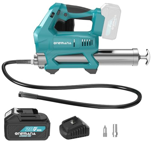 ONEMANA Pompe à Graisse (Batterie Incluse)