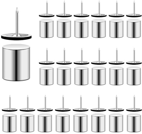 20 Sets Magnetic Pushpins, Magnet Thumbtack, Poster and Photo Hangers for Walls Bulletin Boards
