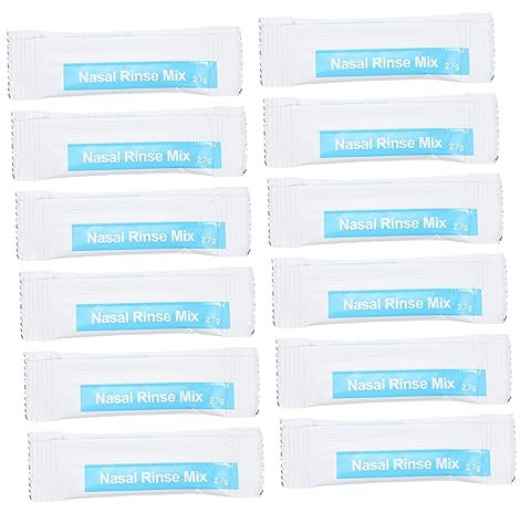 minkissy 40paquetes Sobres De Sal Para Lavado Nasal Mezcla Salina Paquetes Individuales Para Limpieza Diaria De Cavidad Nasal Adultos y Niño Niña Unidades Fáciles De Llevar