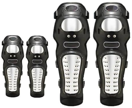 Motorrad-Knieschützer Motorrad Knieschoner Motocross Racing Schutzausrüstung Edelstahl Motorradfahrer Ellenbogen KnieFallschutz Motorrad-Anti-Fall-Schutzausrüstung(C:Elbow Pads and Knee Pads.)