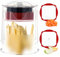 Potato Chipper Chip Cutter with 2 Blades - French Fry Cutter for Quick Slicing, Manual Vegetable Chopper for Potatoes, Fruits & Veg - Easy Clean Stainless Steel Kitchen Tool for Home Fries & Salads