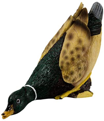 Yardenfun 1stück Lifelike Grün Kopfente Gartenfigur Realistische Teichdekoration Für Outdoor Landschaftsgestaltung Hochwertige Resin Kunsthandwerk Für Garten