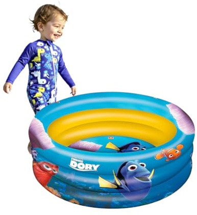 Dory Piscine gonflable pour enfants (100 cm de diamètre), piscines pour enfants, bébés, jardin extérieur ou intérieur, fabriquée en vinyle résistant, modèle 4
