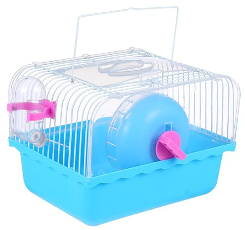 TOYANDONA Jaula Portátil para Hámster Comedero y Casita De Transporte para Mascotas Pequeñas como Chinchillas Jaula para Hámster