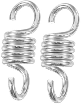 FUNOMOCYA 2 pièces Ressort Galvanisé pour Balancelle et Hamac Kit de Suspension Robuste Impact pour Chaise Suspendue et Balançoire de Jardin