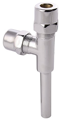 Quetschverschraubung | T-Stück mit 2 Quetschen und Längenausgleich | 10 mm | 3/8 Zoll | Für Kupfer-Rohre | Anschluss von Armaturen | Verchromt