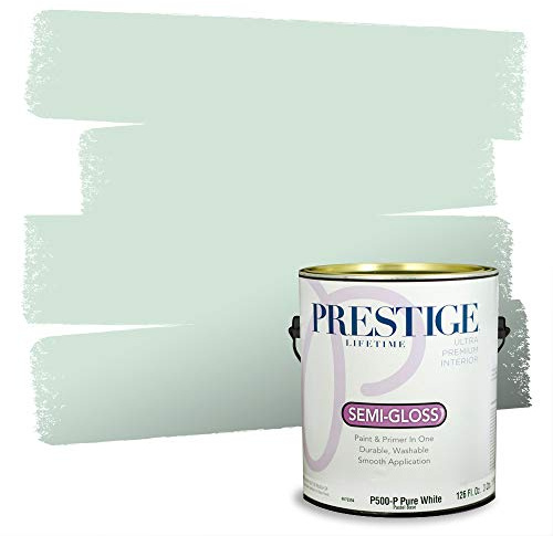 PRESTIGE Interior Paint and Primer in One, Winter Sage, Semi-Gloss, 1 Gallon