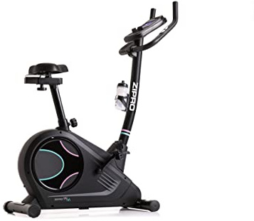 ZIPRO Vélo d’Appartement FLAME WM, Vélo d’Intérieur pour Fitness et Sport à Domicile, écran LCD, Pulsomètre, Niveaux de Résistance, application iConsole + Kinomap, USB, Bluetooth, 150kg