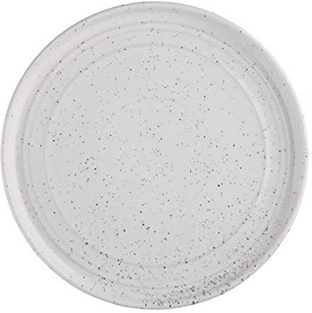 Olympia Cavolo Flat Round Plates White Speckle 220mm (Pack of 6)
