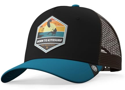 The Indian Face Unisex Born to Kitesurf Baseball Kappe, Bleu, One Size