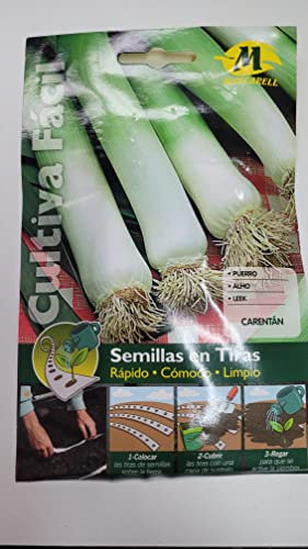 Semillas hortícolas - 5 metros de cinta de puerro carentan (cultivo fácil) - Mascarell