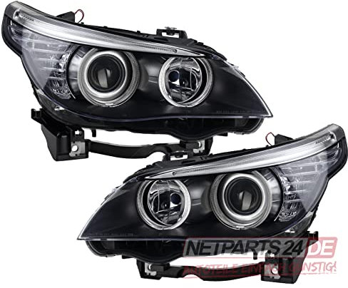 Johns, Juego de faros delanteros para BMW Serie 5. Set E60/E61 a partir de 04/07 H7/H7 li+re m. Ajuste mot.