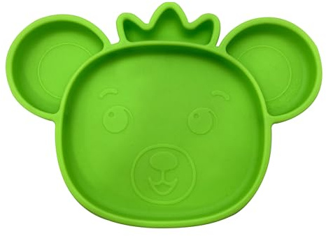 KIDS EUROSWAN- Assiette en Silicone Anti-Glisse Bubba TROPIBEAR FROOTIMALS, FT00006, Multicolore