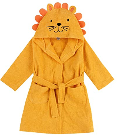 Chicco Accappatoio Leone, colorato e Divertente in Spugna Morbidissima con Cappuccio, 24 Mesi+, Multicolore, Normale Unisex-Bambini e Ragazzi