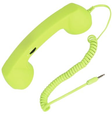 Cornetta per cellulare, Radiazioni, Volume regolabile Retro Telefono per Computer (verde)