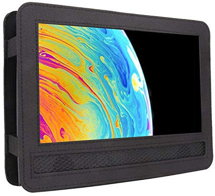 ieGeek Car Headrest Mount Holder Strap Case for Swivel & Flip Style Portable DVD Player, suitable for ieGeek 11.5 inch dvd player (Black)