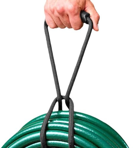 Slanghanteringsrep, bärrem för vattenslangar, förlängningssladdorganisatör med handtag, stabila högpresterande förvaringsremmar, bärorganisering för trädgårdsslangar