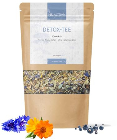 HS Activa Detox Tee 100 g, Entgiftungstee mit 15 Heilkräutern
