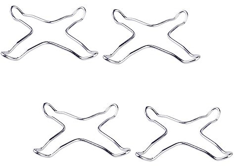 TIDTALEO 4 pièces Support de Cuisinière Inoxydable Lot de Réducteurs Antidérapants pour Casseroles et Poêles Accessoires de Cuisine pour de Gaz et Stabilité Lors Cuisson