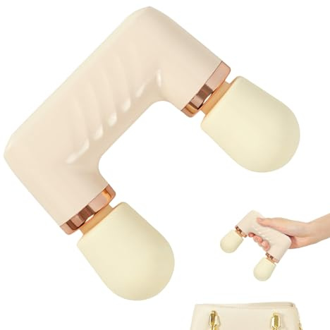 Mini Massaggiatore a Percussione Portatile | Massaggio polpacci a doppia testa | Dispositivo massaggio cervicale,per Donne Uomini Sportivi Professionisti Viaggiatori Amanti del Fitness Casa Ufficio
