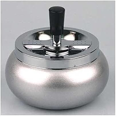 HA Aschenbecher bauchig chrom/silbermetallic 13cm, 248 g