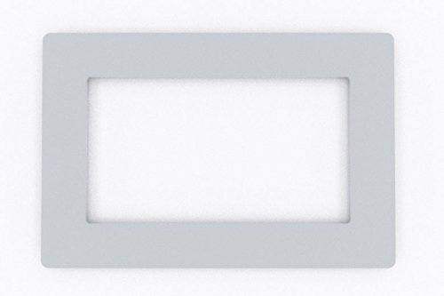 Double Light Switch Socket Coloured Acrylic Surround Finger Plate - Huge Colour Choice (Grey)