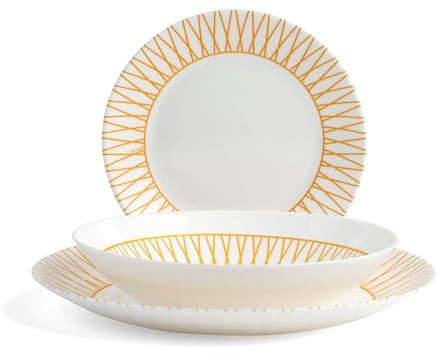 Arc Auberi 785753 Service de table 18 pièces, verre, orange