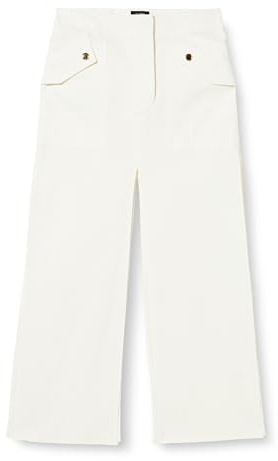 Pinko GALANTI Stretch linnekjol, Z07_vit silke, 38