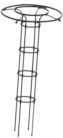 MagiDeal Treillis d'obélisque de Jardin, Cadre de Tour de Parapluie Vertical, Cadre d'escalade pour Plantes, Cage de Support de Fleurs d'extérieur pour vignes, 150 cm de Hauteur