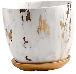 21x21x19cm Marmor Blumentopf Keramik Pflanzer Kreative Design Für