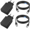 45W USB C Ladegerät, USB C Ladekabel, 2er Pack Schnellladegerät mit 2M ladekabel, Super Fast Charger für Samsung Galaxy S25 S24 S23 S22 S21 Ultra/Note (Câble TPE, 2M)