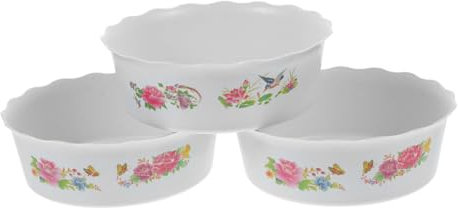 Yardenfun 3pièces Pot Hydroponique Plastique Daffodil pour Plantes Intérieur Et Extérieur Joli Bac à Fleurs Rond Résistant pour Décoration De Jardin Balcon Et Bureau sans Blanc