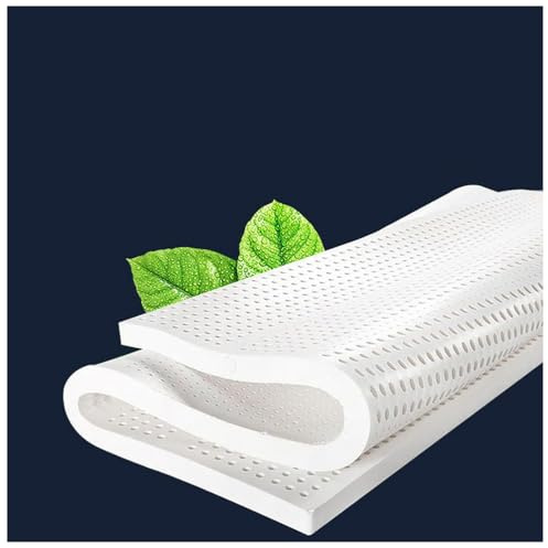 WKXTECZT Colchón De Látex 100% Natural, Compresión Y Sin Deformación, Ventilación De Poros De Panal, Colchón De Látex Suave Y Cómodo,1in,135x180cm