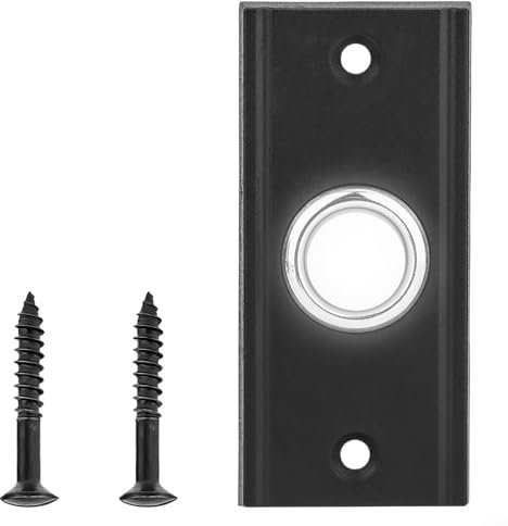 Bouton poussoir de sonnette LED élégant avec finition lisse, remplacement pour les interrupteurs de sonnette traditionnels