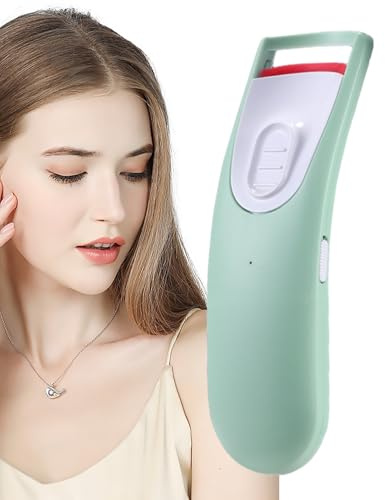 Piegaciglia riscaldato, temperatura regolabile, arricciatura a lunga durata, arricciacapelli elettrico, per casa, salone, viaggi, bellezza, trucco, donne, moglie, mamma