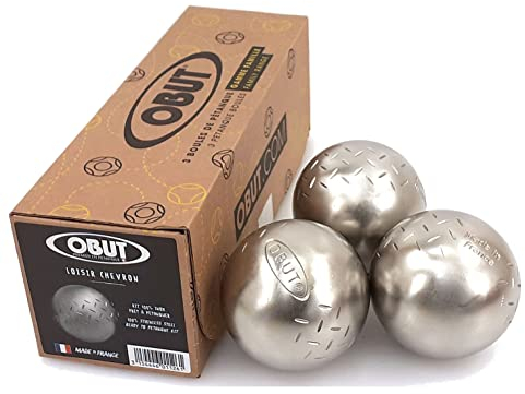 Obut Loisir inox SUN Chevron, jeu de 3 boules