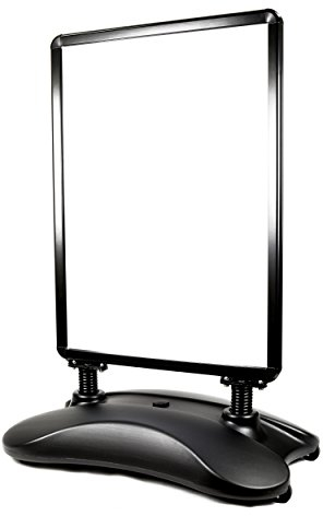 Kundenstopper DIN A1 Werbeaufsteller/Plakatständer in schwarz