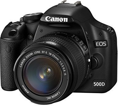 Canon EOS 500D Digital SLR Camera (incl. EF-S 18-55 mm IS Lens Kit) (Renewed)