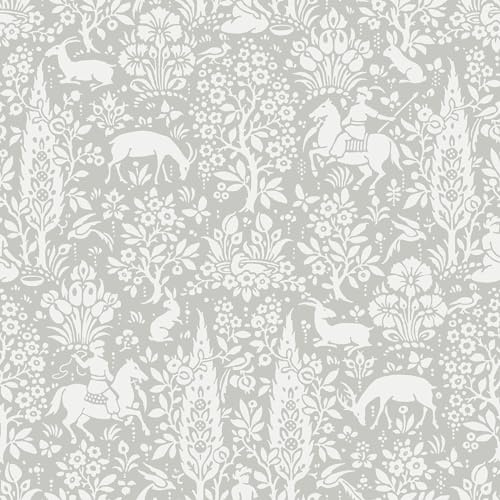 Crown Wallcoverings Woodland Wallpaper Grey M1168 Full Roll