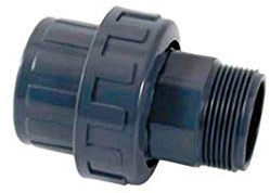 AstralPool - Raccord PVC union 3 pièces à coller/Mâle à visser Ø 50 mm x 11/2