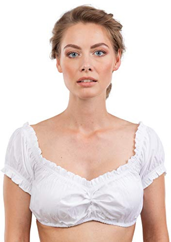 Schöneberger Trachten Couture Dirndlblus Juliana axelfri – Off Shoulders – dam Dirndl blus vit Juliana