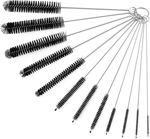 Ixiaoyoo 12 Pcs Straw Cleaner Brushes Set, 8.2 Inch Nylon Cleaning Brush