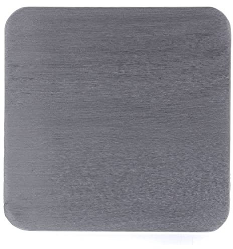 Holyart Piatto Quadrato portacandele 12x12 cm Alluminio Argentato