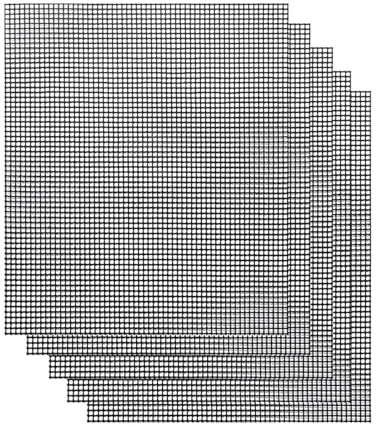 JMORCO Parrilla Barbacoa Non-Stick Barbecue Mesh Mat Reusable Heat Resistance BBQ Baking Net Pad Kitchen Cooking Smoker Mat Liner Accessorie Tool(40x50cm)