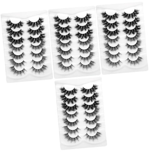 CRILSTYLEO 28pairs Natural Look False Eyelashes for Women Easy Use Makeup Accessories for Parties Weddings and Vacations Soft and Flowing Design Bendable to Fit Eyelids