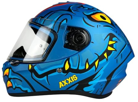 Casco Integral AXXIS FF112D DRAKEN S DINOTOON C7 Azul Mate T-M