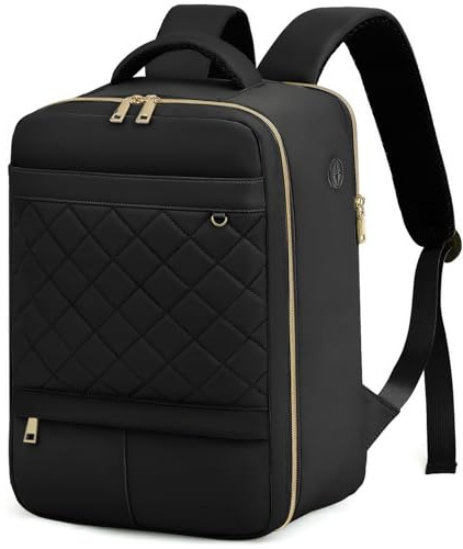 Yankony Ryanair Cabin Bags 40x20x25 40x30x20 Underseat, Small Cabin Bag Multiple Pockets Travel Women Backpack 20L Diamond Embroidery Carry on Rucksack for Airplanes Flight Underseat Hand Luggage Bag