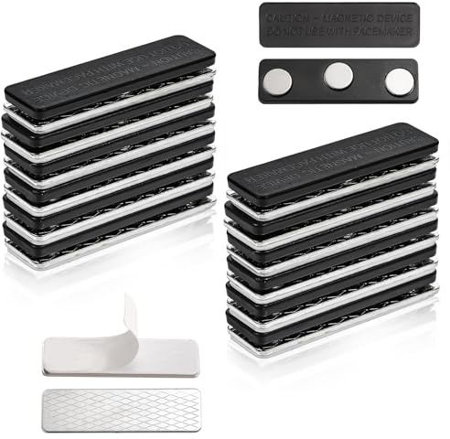 Magnetic Strip,12 PCS Self-Adhesive Magnetic Curtain Closure Strips Strong Adhesive Magnet Tape for Blackout Blinds Fly Screen Windows Mesh Curtains & Magnetic Curtain Weights