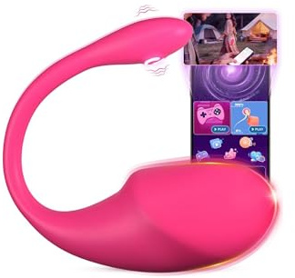 Cacuola KI-Sync Vibrator, Leise Kraftvoll Sex Spielzeug für die Frau Paare, APP Stabile Verbindung Vibratorensets für Frauen Sexspielzeug, 10 Modi Vibration für Frauen, Liebeskugeln für die Frau