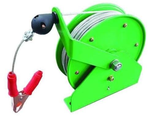 Speedaire, 45UZ50, Cable Reel, Spring, Green, 100 ft. L